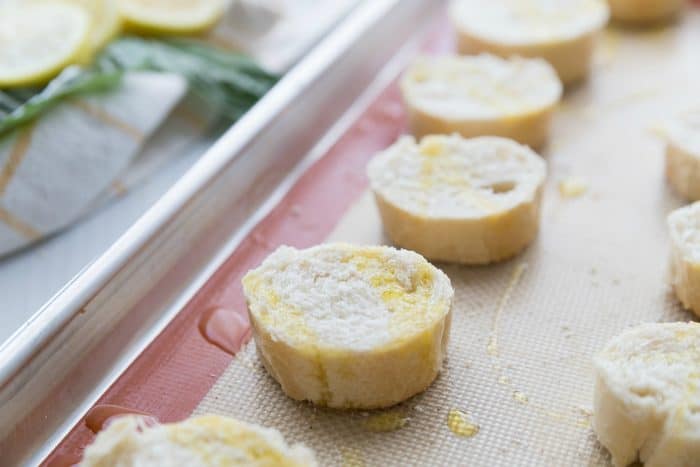 Ricotta Lemon Basil Honey Bruschetta - how to make crostini