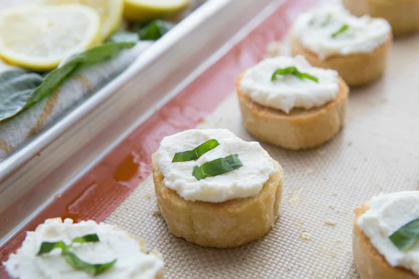 Lemon Ricotta Bruschetta Reluctant Entertainer