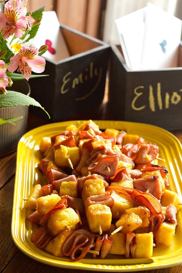 Canadian Bacon and Pineapple Kabobs