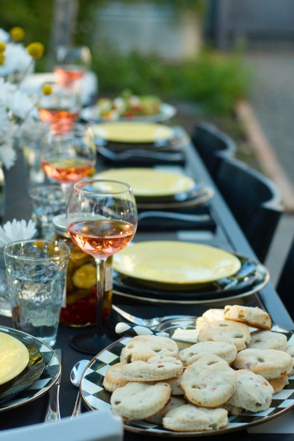 Sunset Party Menu with Bacon and Dill Buttermilk Biscuits