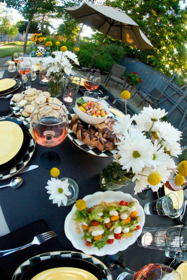 Sunset Party Menu with Bacon and Dill Buttermilk Biscuits