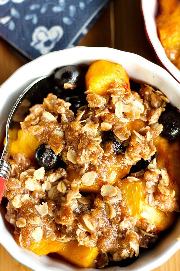 Peach Blueberry Crisp