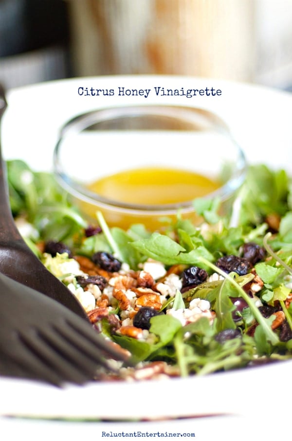 Citrus Honey Vinaigrette | reluctantentertainer.com