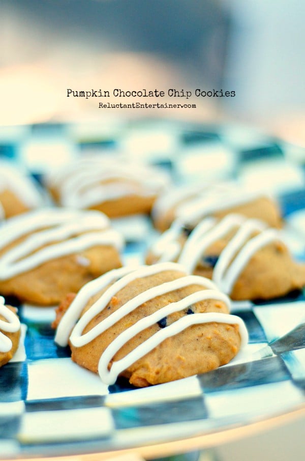 Pumpkin Chocolate Chip Cookies + Violin Story | ReluctantEntertainer.com