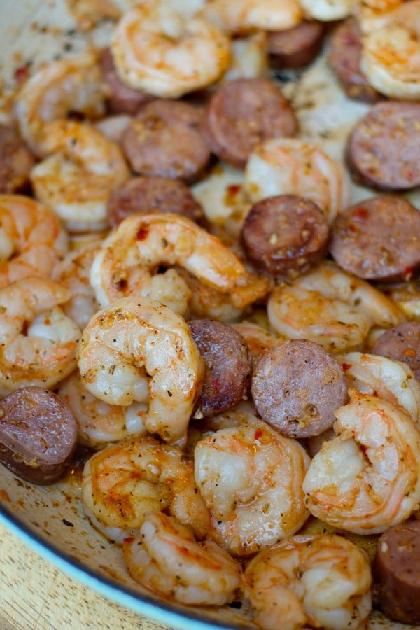 Shrimp Sausage Kebabs