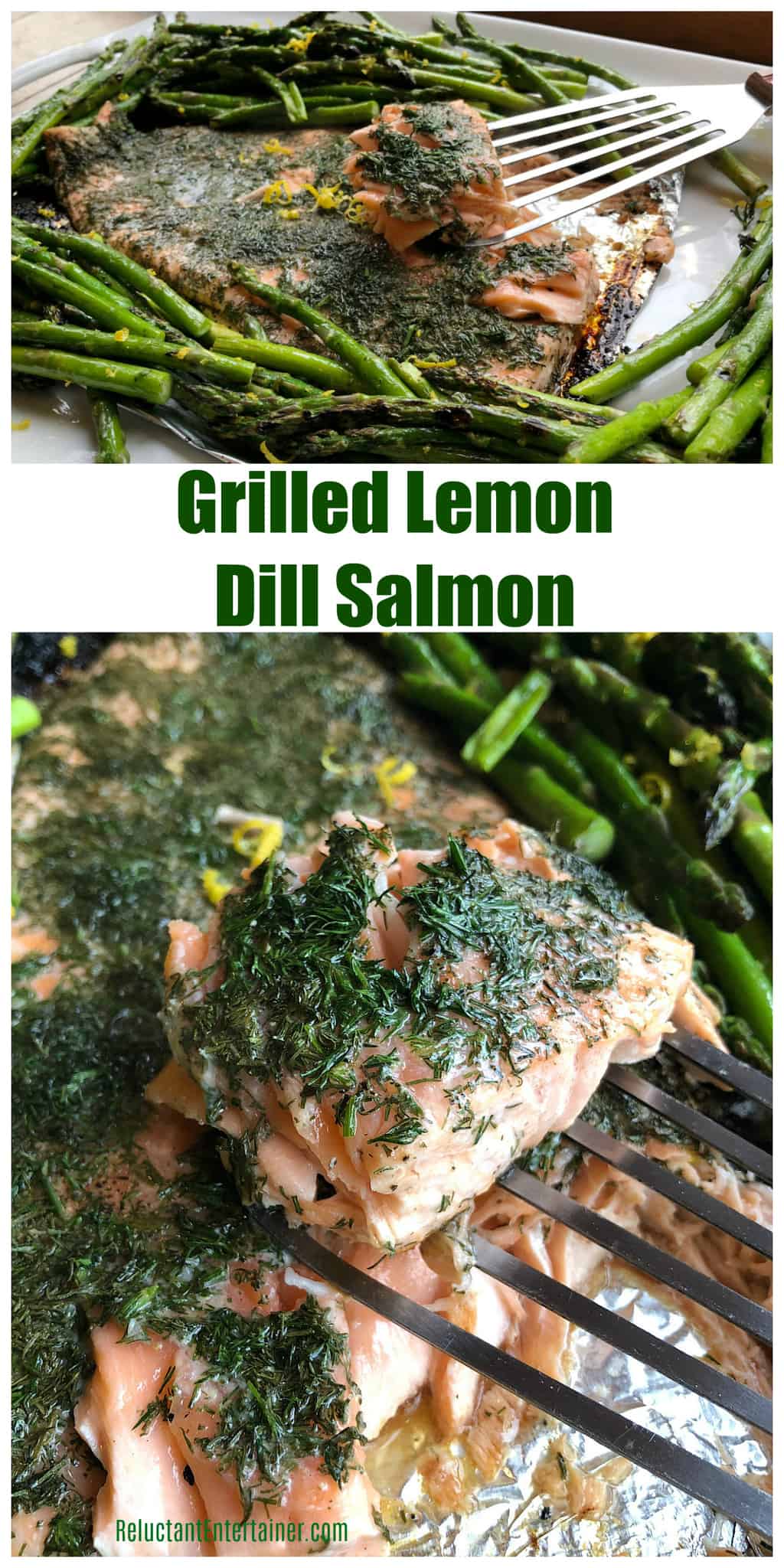 Grilled Lemon Dill Salmon Recipe - Reluctant Entertainer