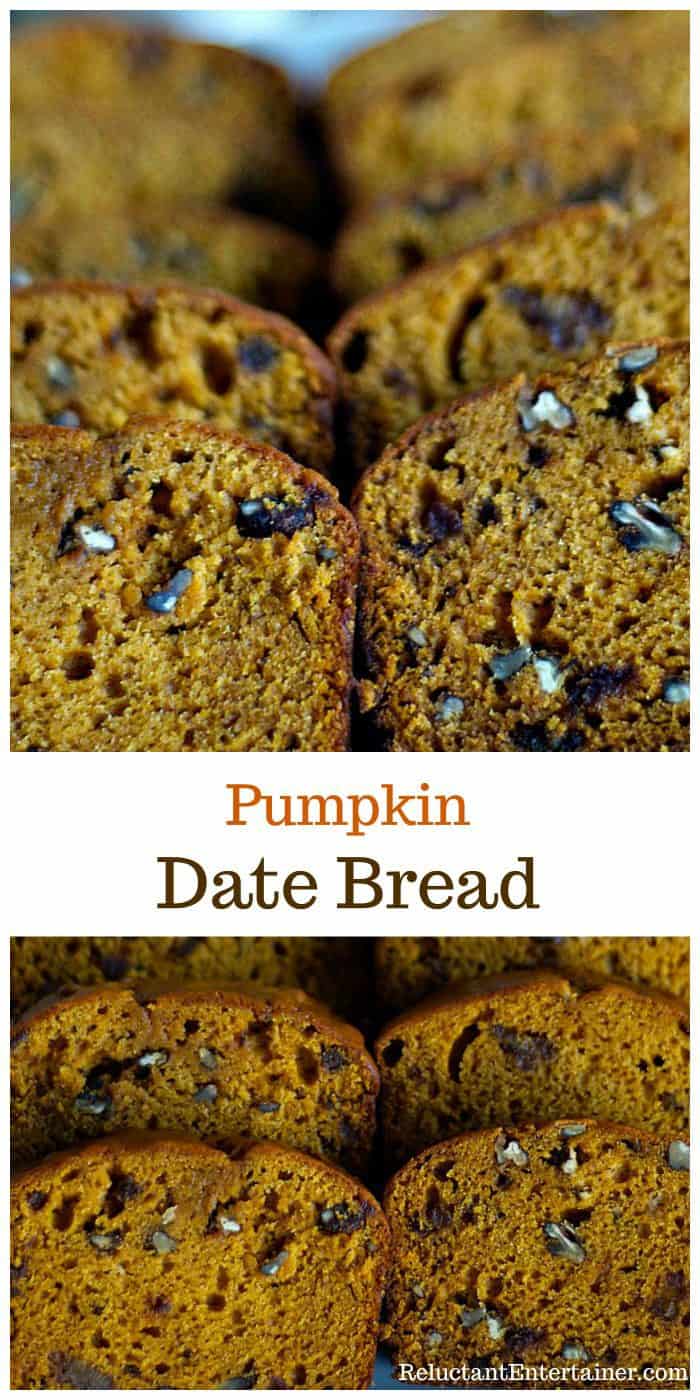 Pumpkin Date Bread Recipe
