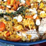 Apricot Chicken Orzo with Marcona Almonds