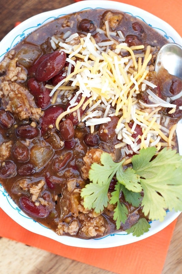 5-Ingredient Beef Chili Recipe | ReluctantEntertainer.com