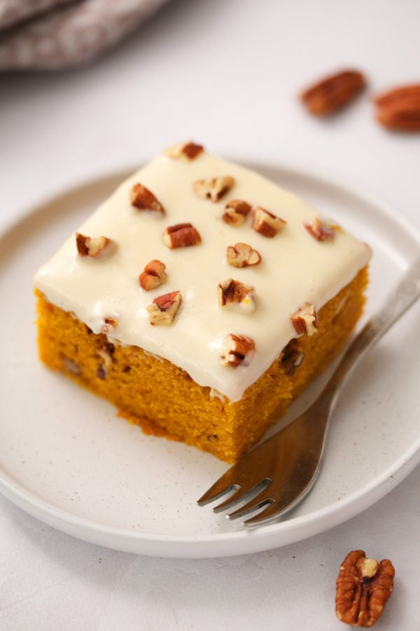 Pumpkin Cake with Maple Frosting