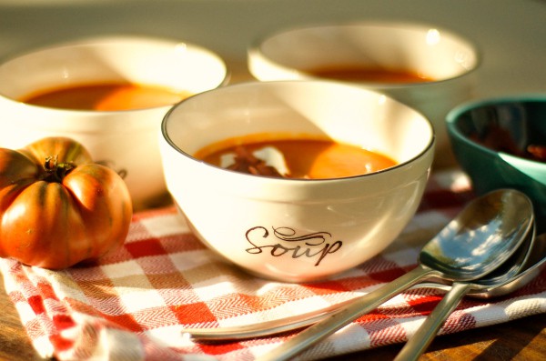 Smoked Tomato Bacon Soup | ReluctantEntertainer.com