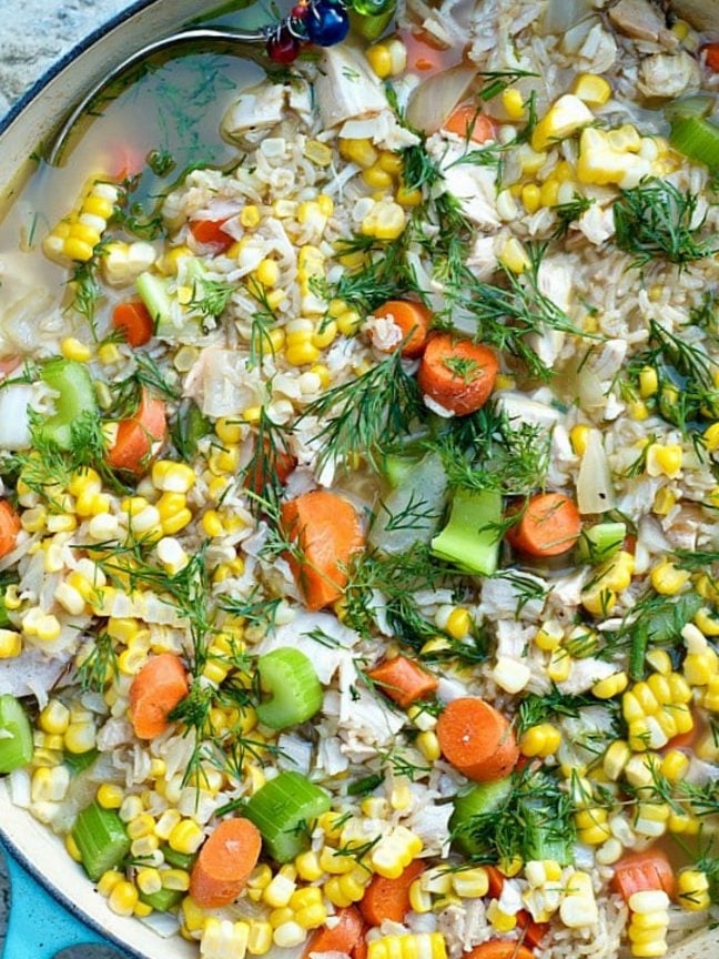 BEST Chicken Rice Soup Recipe Reluctant Entertainer