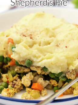 Curried Shepherd's Pie with creamy mashed potatoes