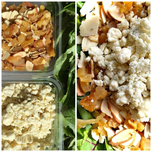 DeLallo's SaladSavors Pear, Cheese, and Almonds with Maple Balsamic Vinaigrette