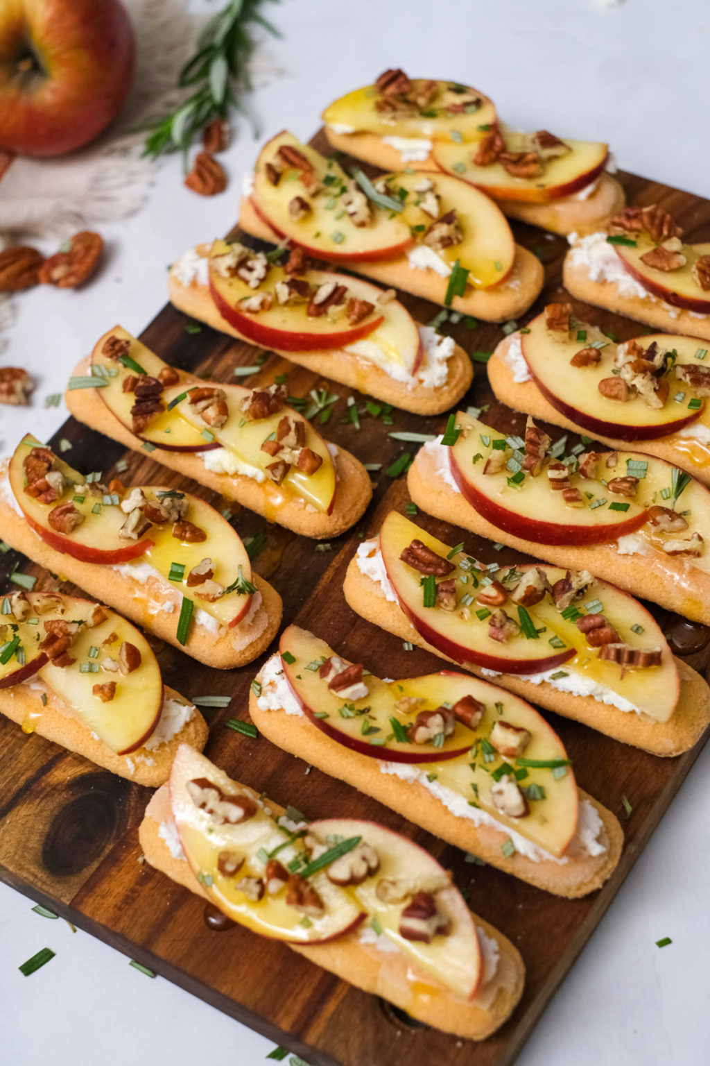Honey Crisp Goat Cheese Crostini