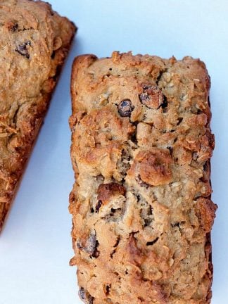 a loaf of banana cookie bread