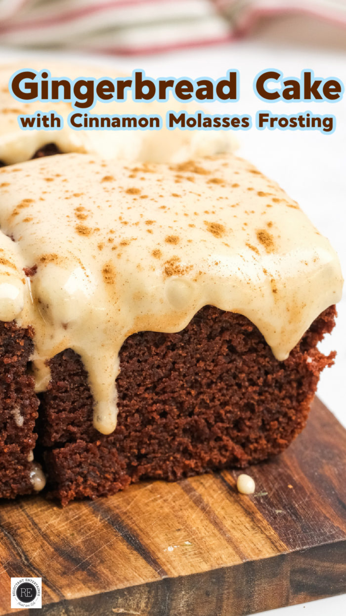 Gingerbread Cake with Cinnamon Molasses Frosting