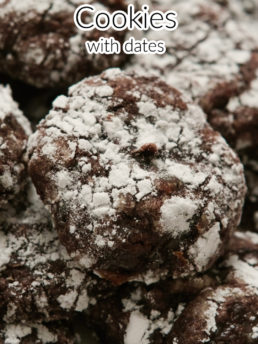 Brownie Crinkle Cookies with Dates