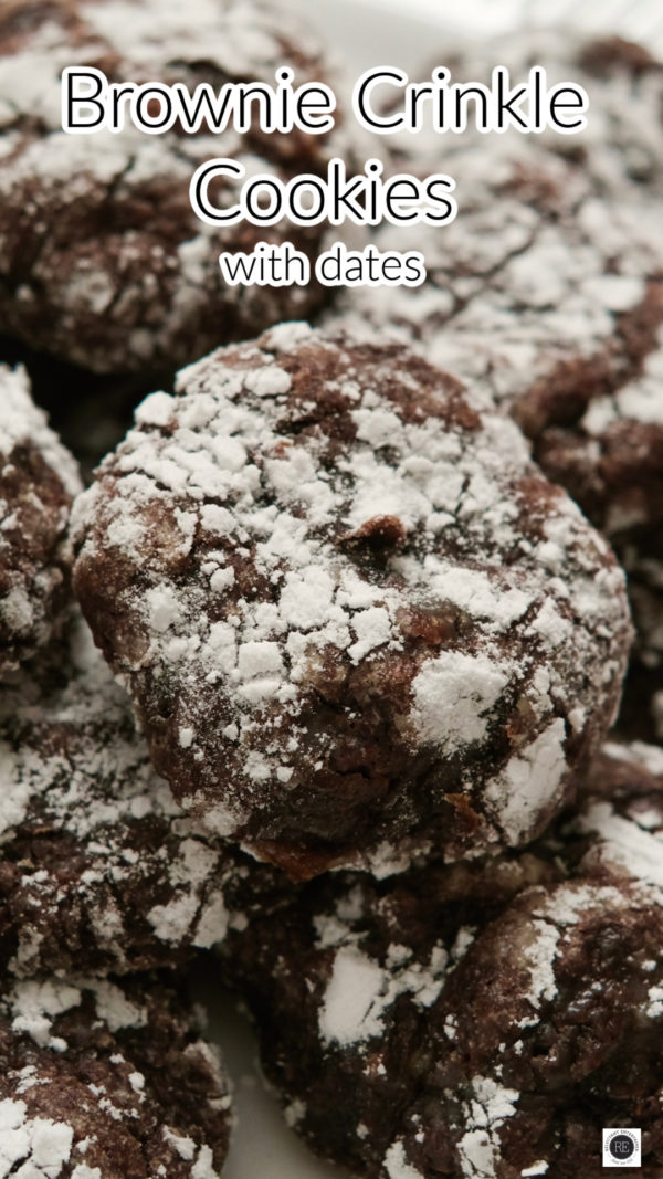 Brownie Crinkle Cookies with Dates