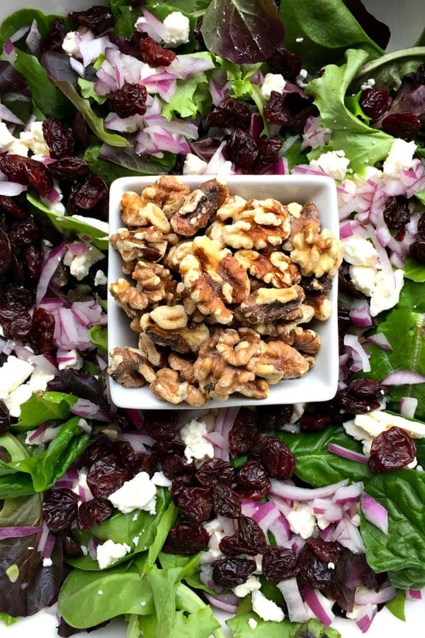 Winter Green Salad with Poppyseed Dressing
