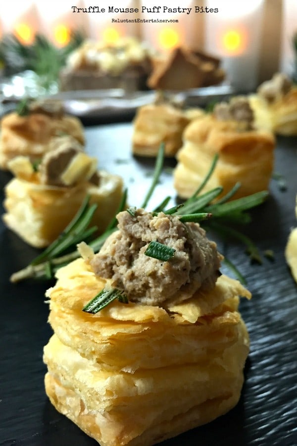 Truffle Mousse Puff Pastry Bites