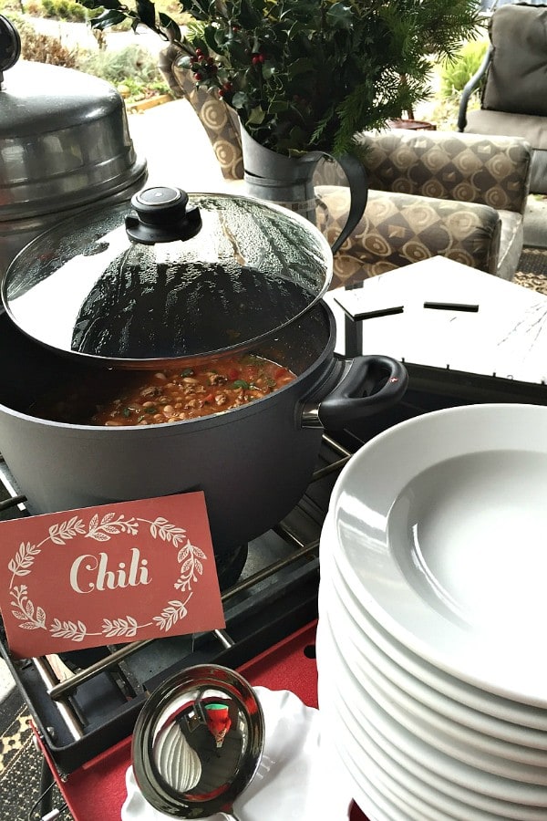 Cheerful Chili Party Party with Reindeer Lit'l Smokies Appetizer