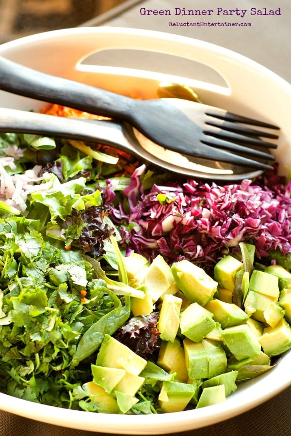 Green Dinner Party Salad Recipe