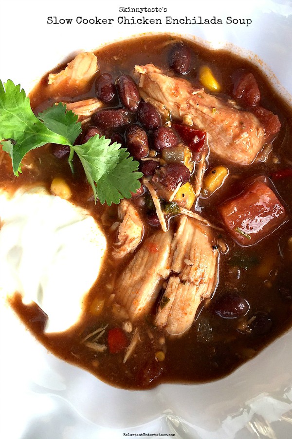 Slow Cooker Chicken Enchilada Soup