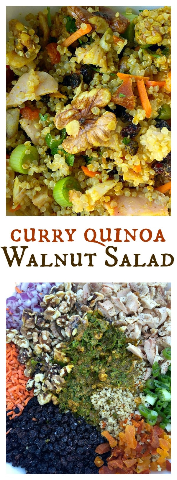 Curry Quinoa Walnut Salad