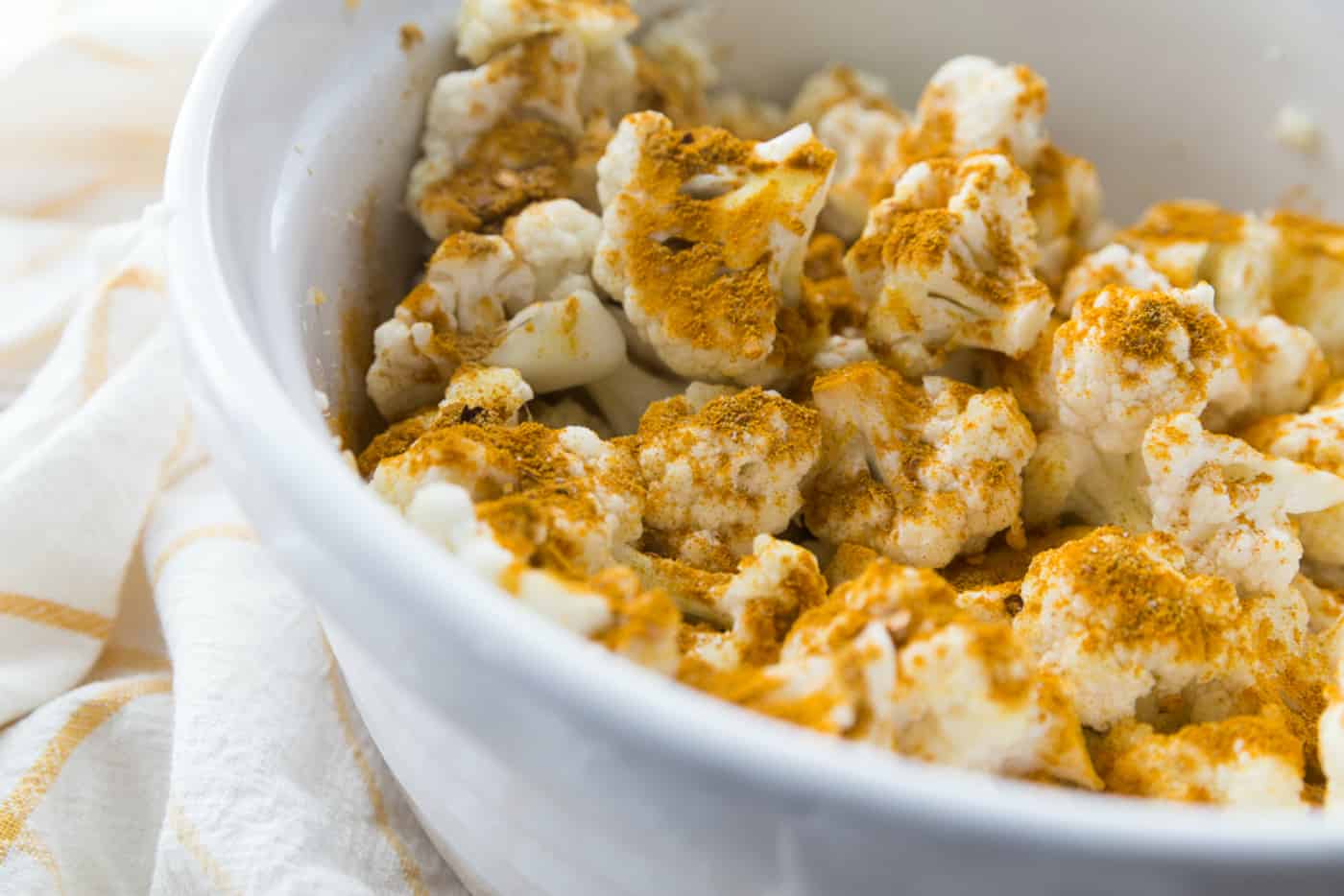 Skinnytaste's TurmericRoasted Cauliflower Reluctant Entertainer