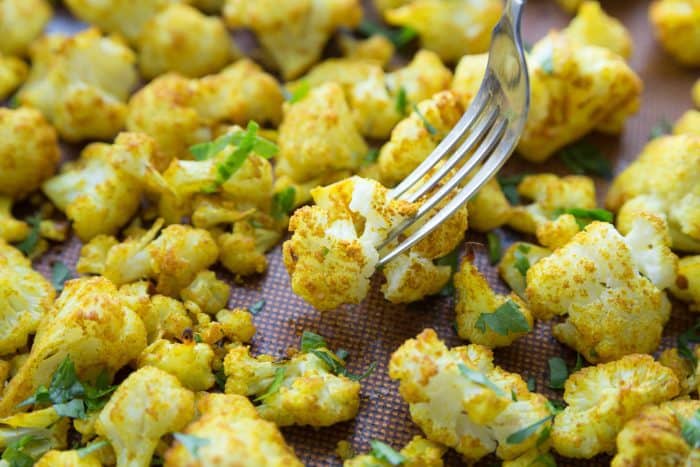 Skinnytaste's Turmeric-Roasted Cauliflower appetizer