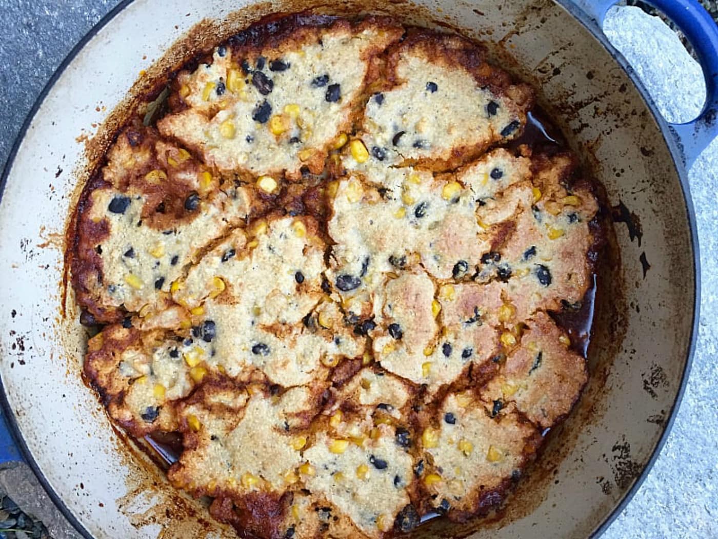 Skillet Creamed Corn Cornbread - Dutch Oven Daddy - Cast Iron Living