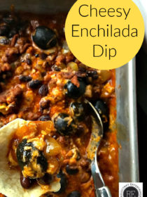 Cheesy Enchilada Dip Recipe with chips