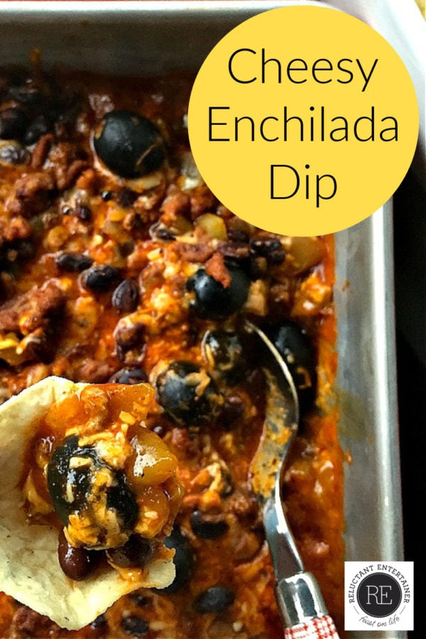 Cheesy Enchilada Dip Recipe with chips
