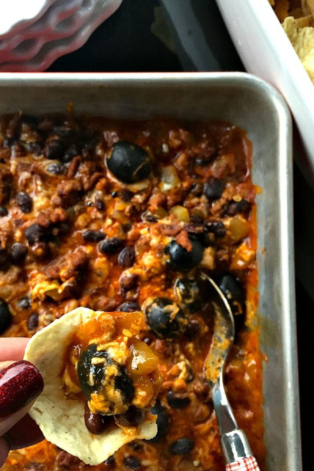 Cheesy Enchilada Dip Recipe - Reluctant Entertainer