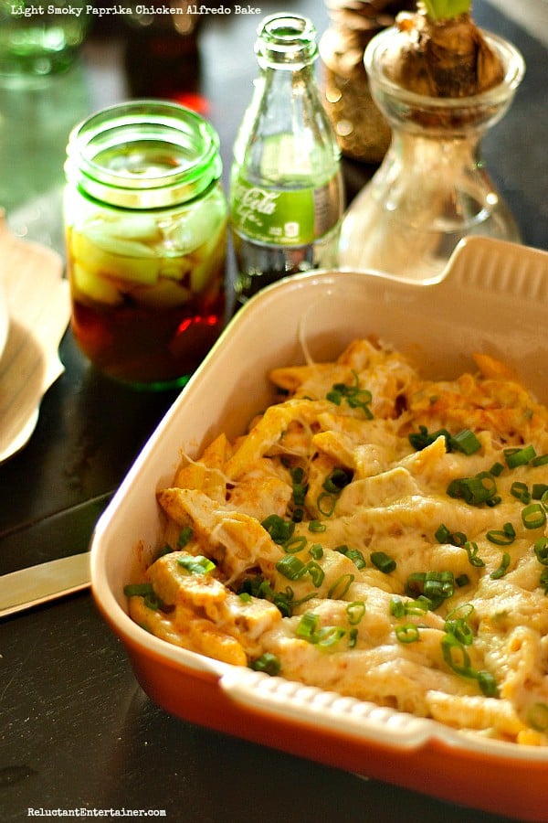 Bucket List Coca-Cola Life Winter Party with Light Smoky Paprika Chicken Alfredo Bake