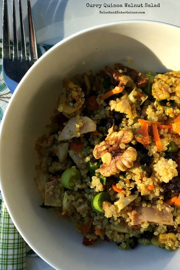 Curry Quinoa Walnut Salad