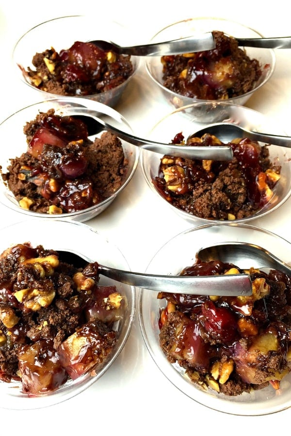 Cherry Pineapple Brownie Dessert with Walnuts