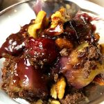 Cherry Pineapple Brownie Dessert with Walnuts