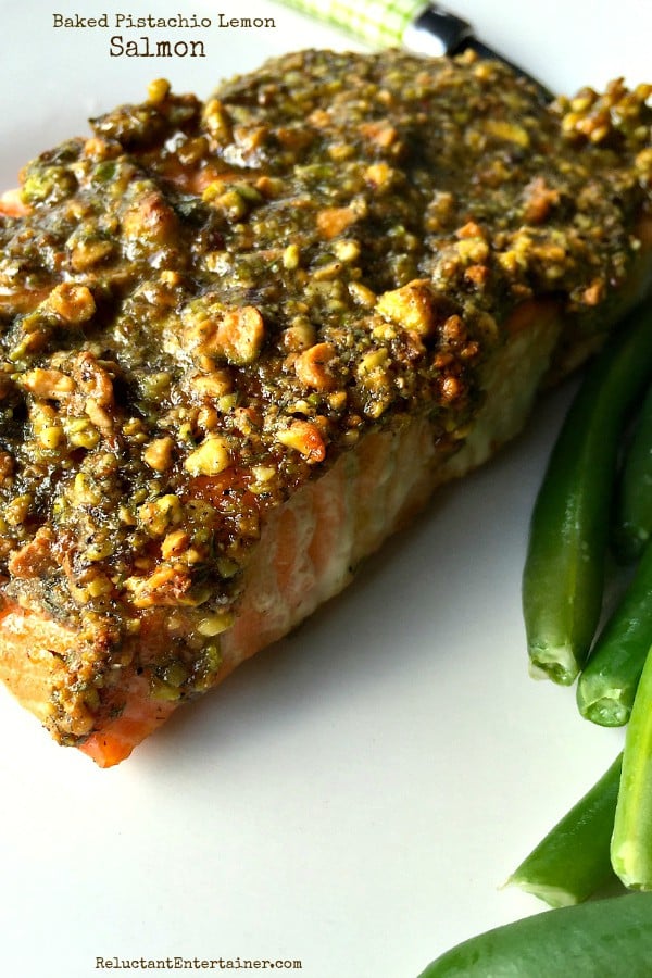 Baked Pistachio Lemon Salmon