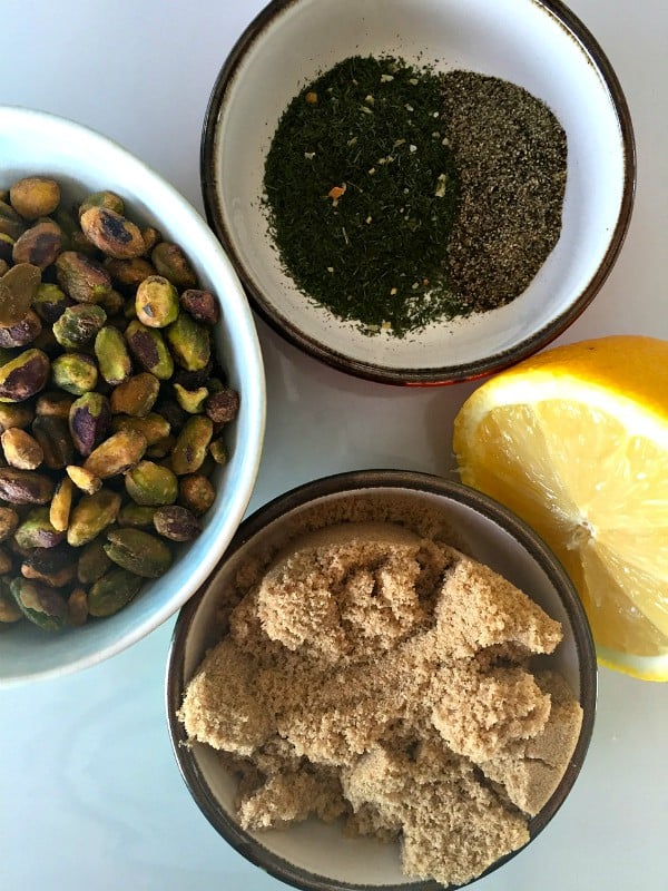 Baked Pistachio Lemon Salmon - ingredients