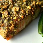 baked pistachio salmon