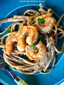 Linguine with Shrimp and Green Onions