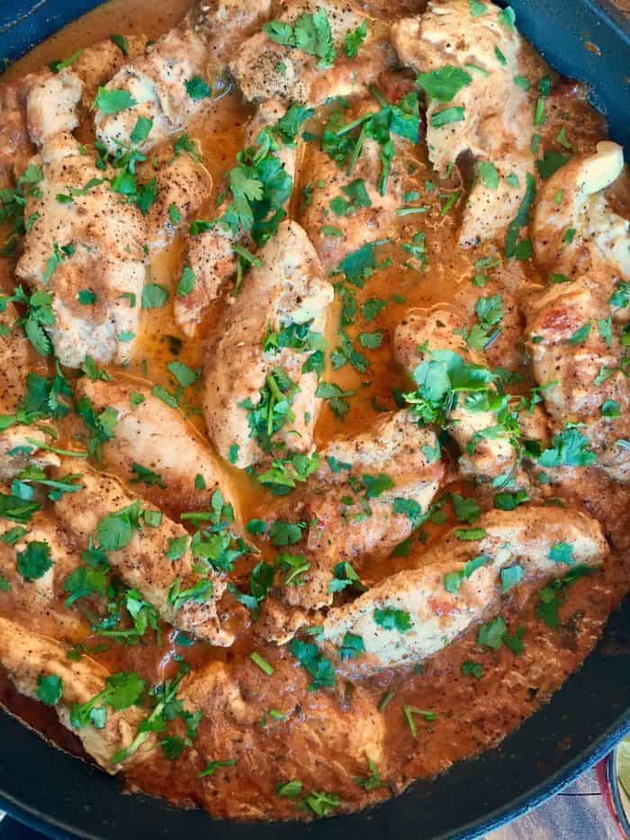 Delicious Creamy Salsa Chicken Tenders