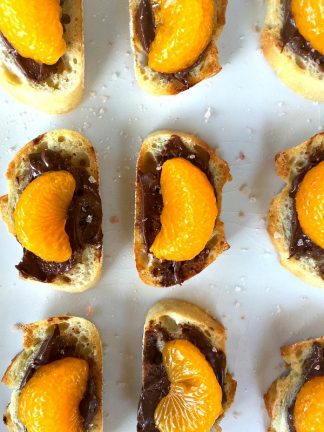 Orange Nutella Bruschetta