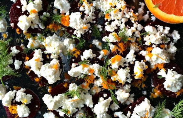 slices of beets on a plate