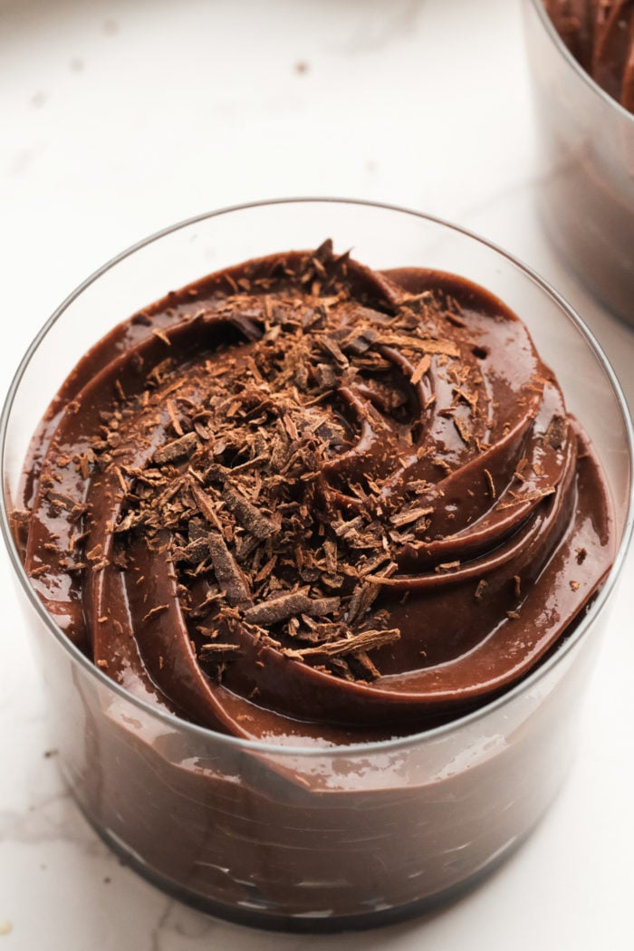 Belgium Chocolate Mousse with shavings