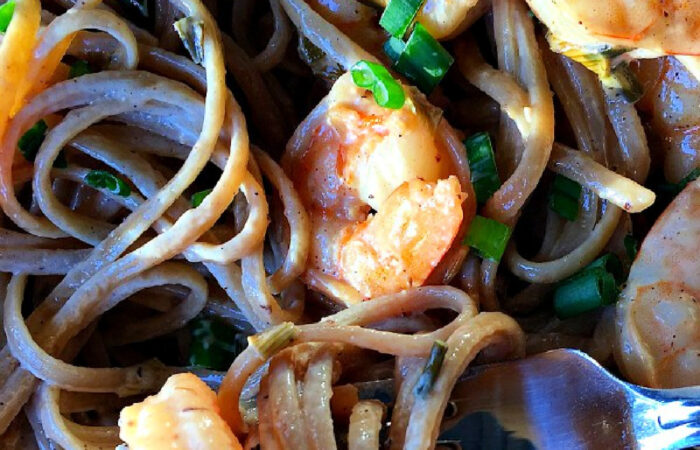 shrimp and linguine pasta