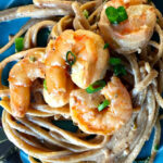 a serving of Shrimp Linguine