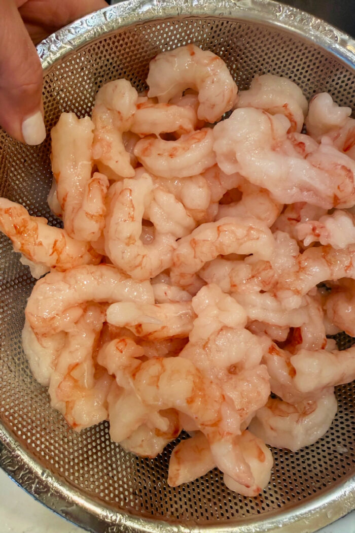 fresh uncooked shrimp